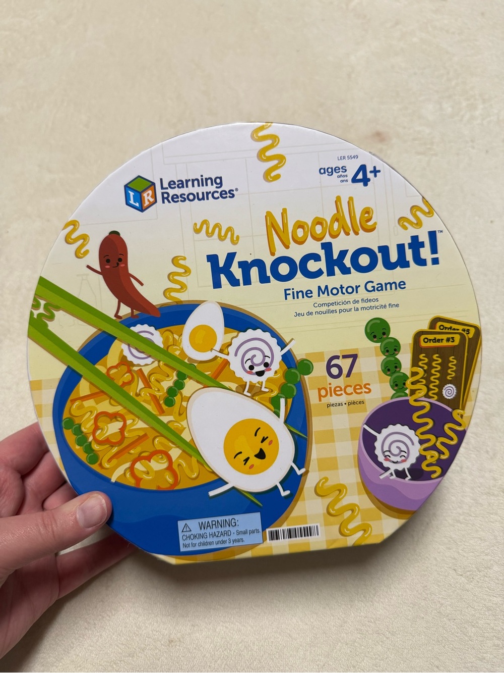 Noodle Knockout! Fine Motor Game